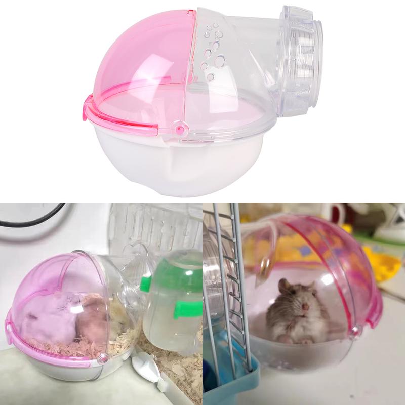 Product Introduction of 1pc Pet Hamster box Bath Sand Room House Bathroom Cage Box For Hamster Mouse Toilet 16