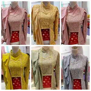 kebaya wisuda broklat kutubaru sanghai modelselendang