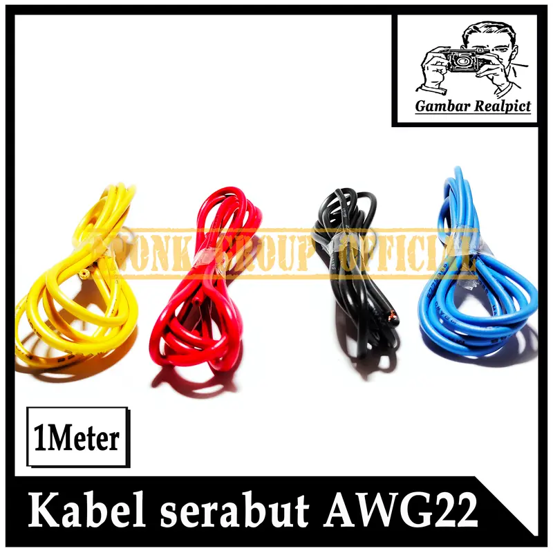 1Meter Kabel AWG22 1Jalur / Kabel Serabut Tembaga AWG22 Singel 1Meter 3