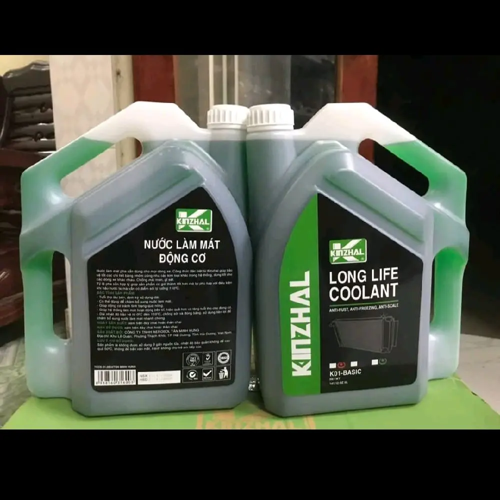 Combo 2 can nước mát Flamingo Kinzhal dùng cho mọi loại động cơ dung tích 5L pha sẵn