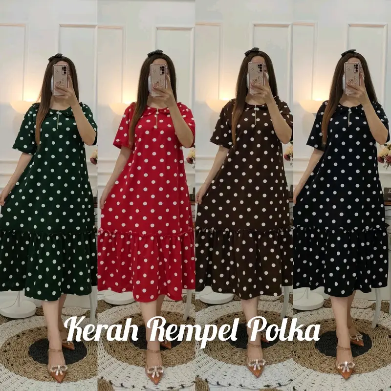 Dress Voxy Kerah Rempel Busui Friendly 5