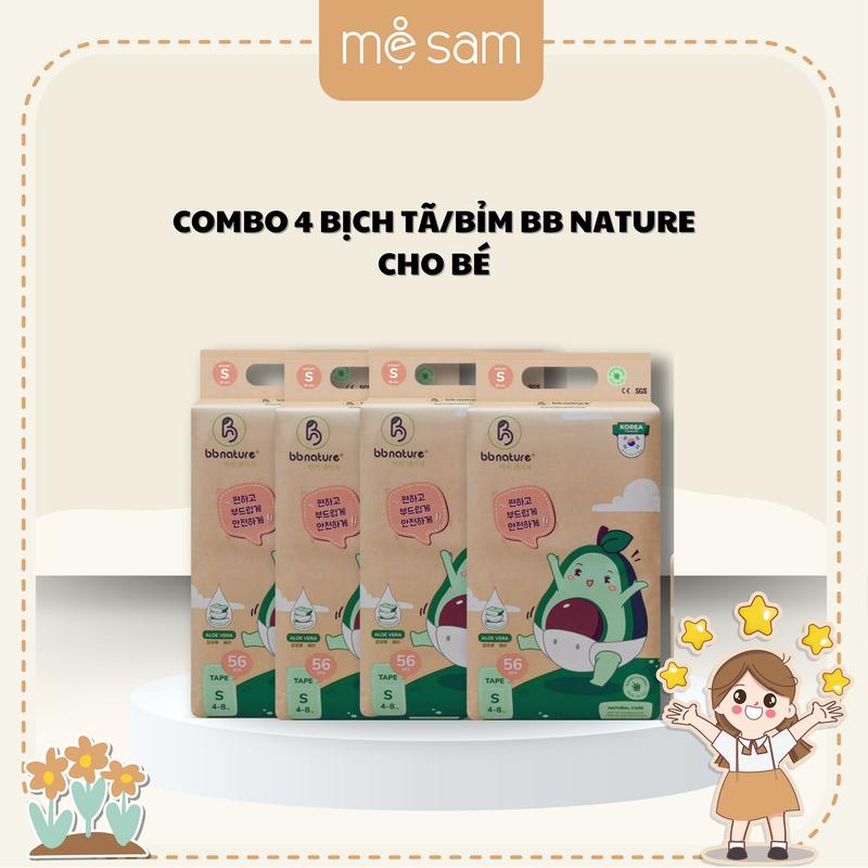  Combo 4 Bịch bỉm BB Nature Cho Bé 