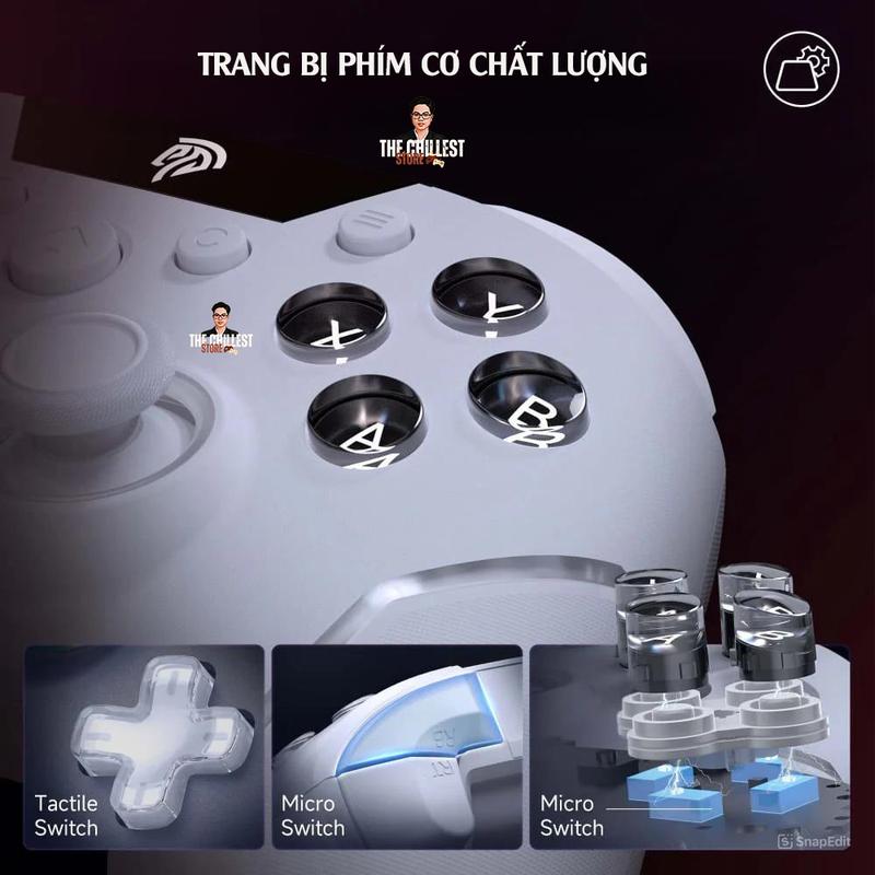 [BẢO HÀNH 12T] Tay cầm chơi game EasySMX X20 Phím cơ, Hall Effect Joysticks, Marco hành trình, Kết nối 1000Hz - Phụ Kiện, Chơi Điện Tử 5