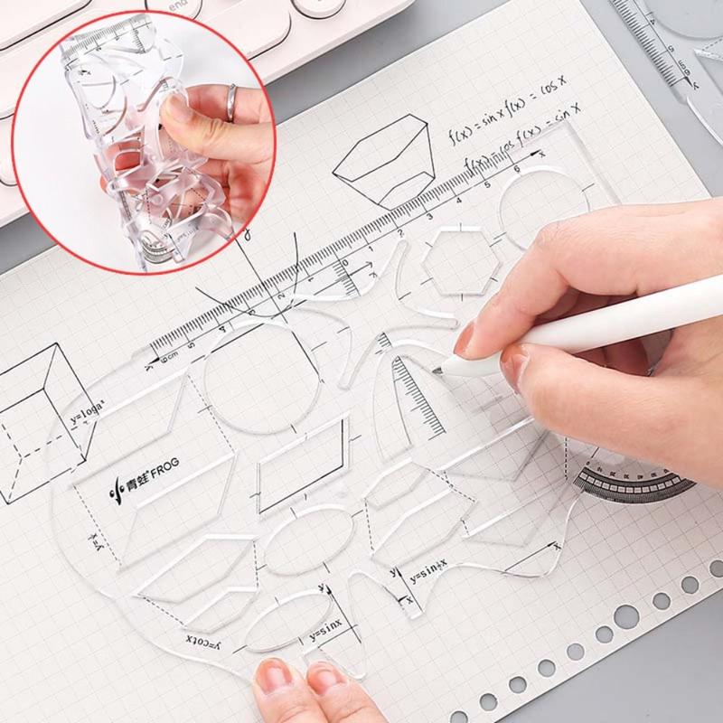 Văn Phòng Phẩm Sáng Tạo Mềm Đa Chức Năng Cho Học Sinh, Thước Vẽ Hình Học Hình…