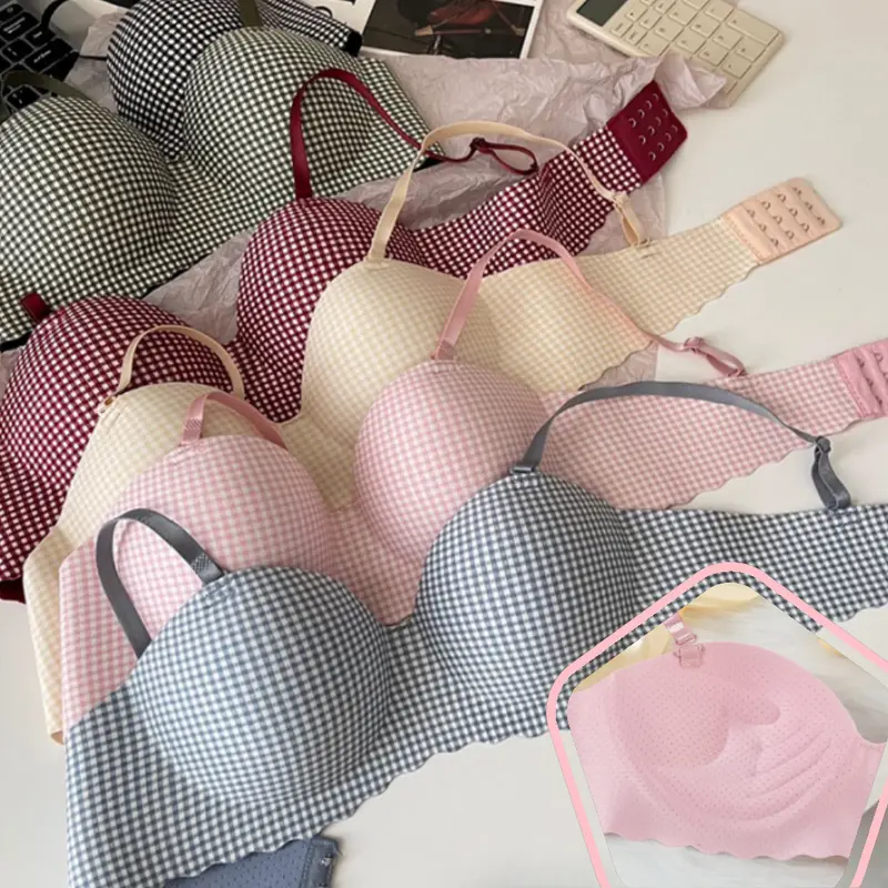 Áo Ngực Liền Mạch, Cho Bé Gái, Không Đường May, Gathered Ngực, Bralette, Hỗ Trợ Mềm Mại, Thoải Mái, Đồ Lót Quý Cô Ngọt Ngào Có Mùi 1