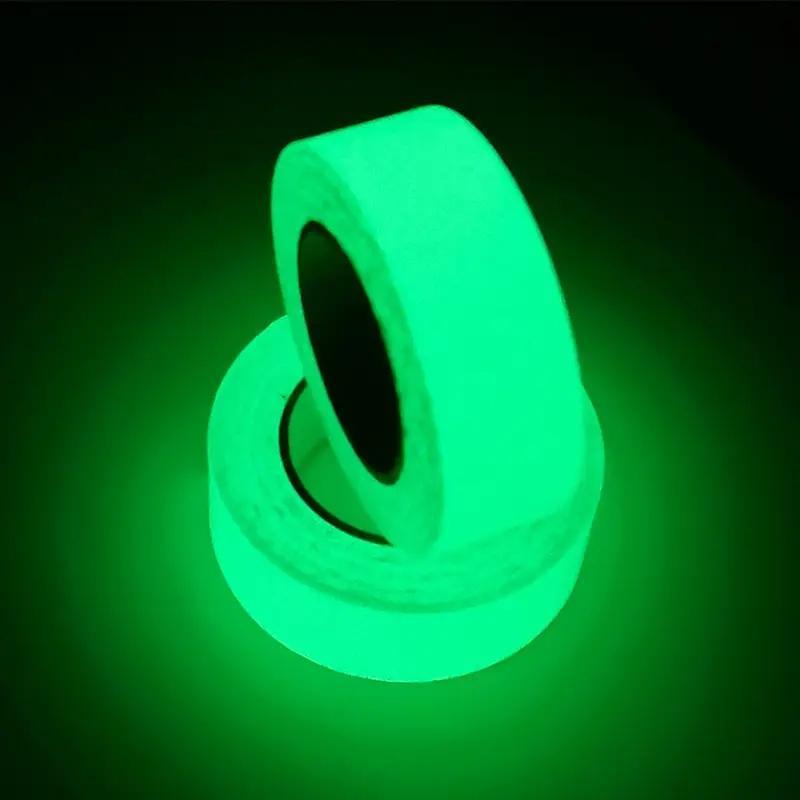 Glow in the Dark Fishing Tape, 2 Counts Fluorescent Green Fishing Tape, Outdoor Fishing Accessories for Night Fishing 2