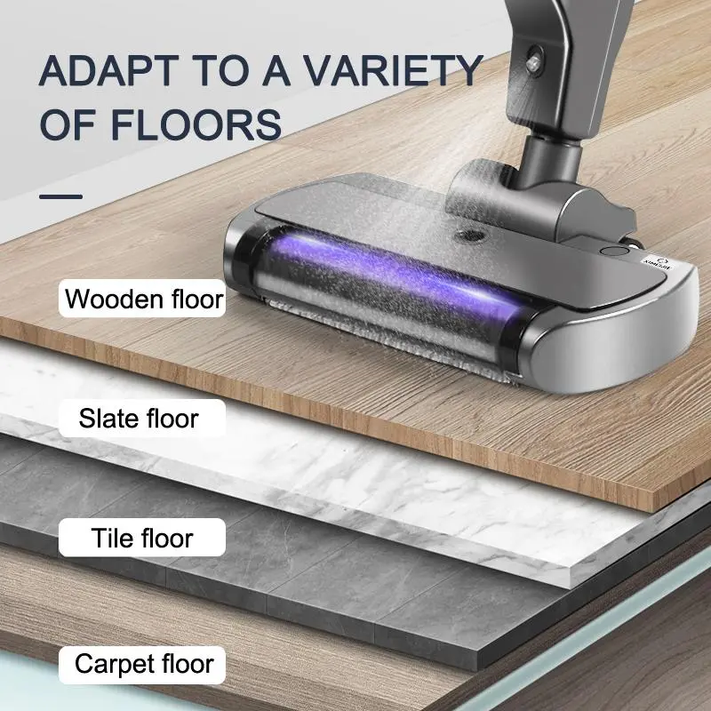 Rechargeable Electric Mop Vacuum Cleaner, Smart Home Floor Cleaning Robot, Wet & Dry Use Floor Cleaning Machine, Household Cleaning Tool for Home & Commercial Use 6