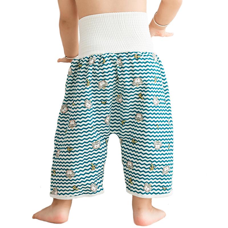 Product Introduction of Baby Waterproof Diaper Pants Skirt for Potty Training Baby Comfy Diaper Short for Boys and Girls Sleeping Bedclothes 11