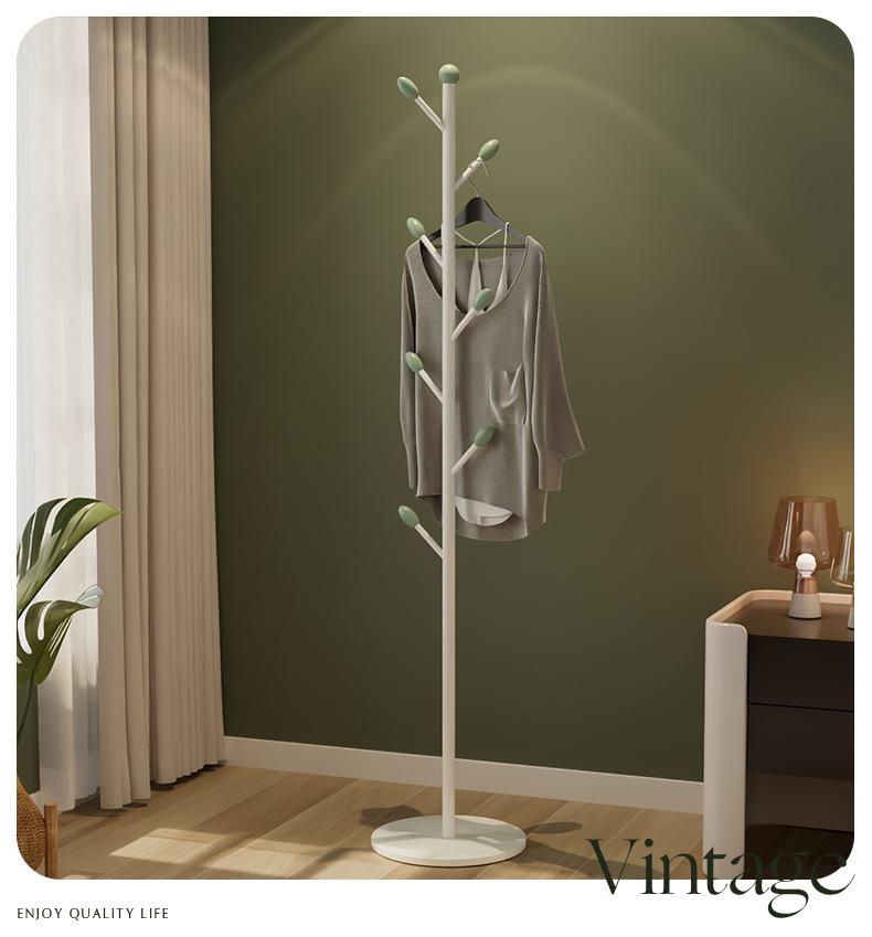 Product Introduction of Home Entryway Floor-standing Coat Rack Modern Simple Clothes Rack Space-saving Artifact Rock Slab Metal Storage Rack 17