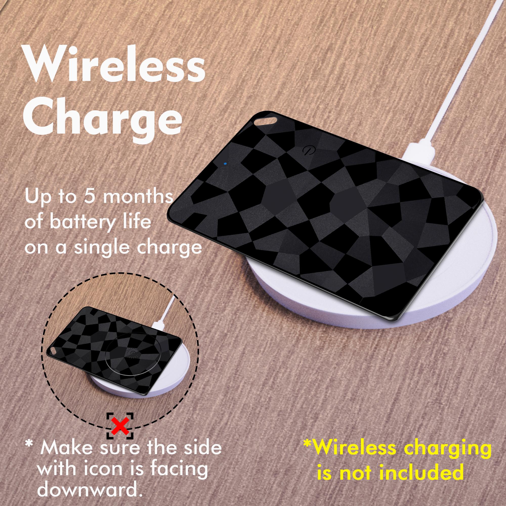 Fine track Slim Smart Finder  Rechargeable Compatible With Apple Find MyUltra-Slim Tracker Card For Wallet Finder - Image 2