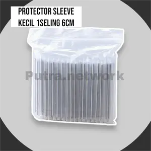 Protection Sleeve Kecil Ukuran 60mm (100pcs) Core Fiber Optik  Protector Sleeve Pelindung Kabel OptiK Protection Sleeve Optik Cable