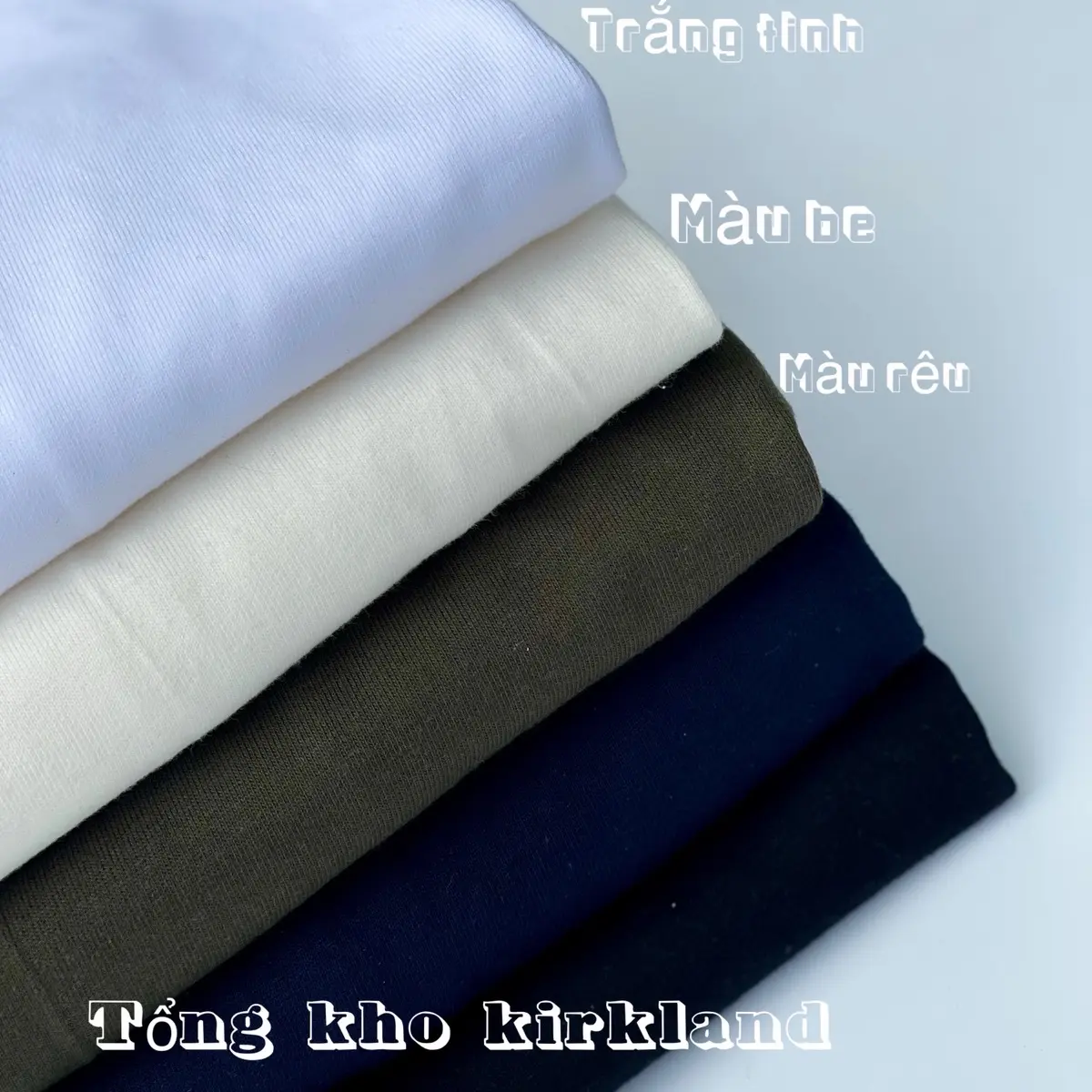 Combo 5 Áo Thun Cotton  Cổ Tròn Nam Nữ Chọn Màu
