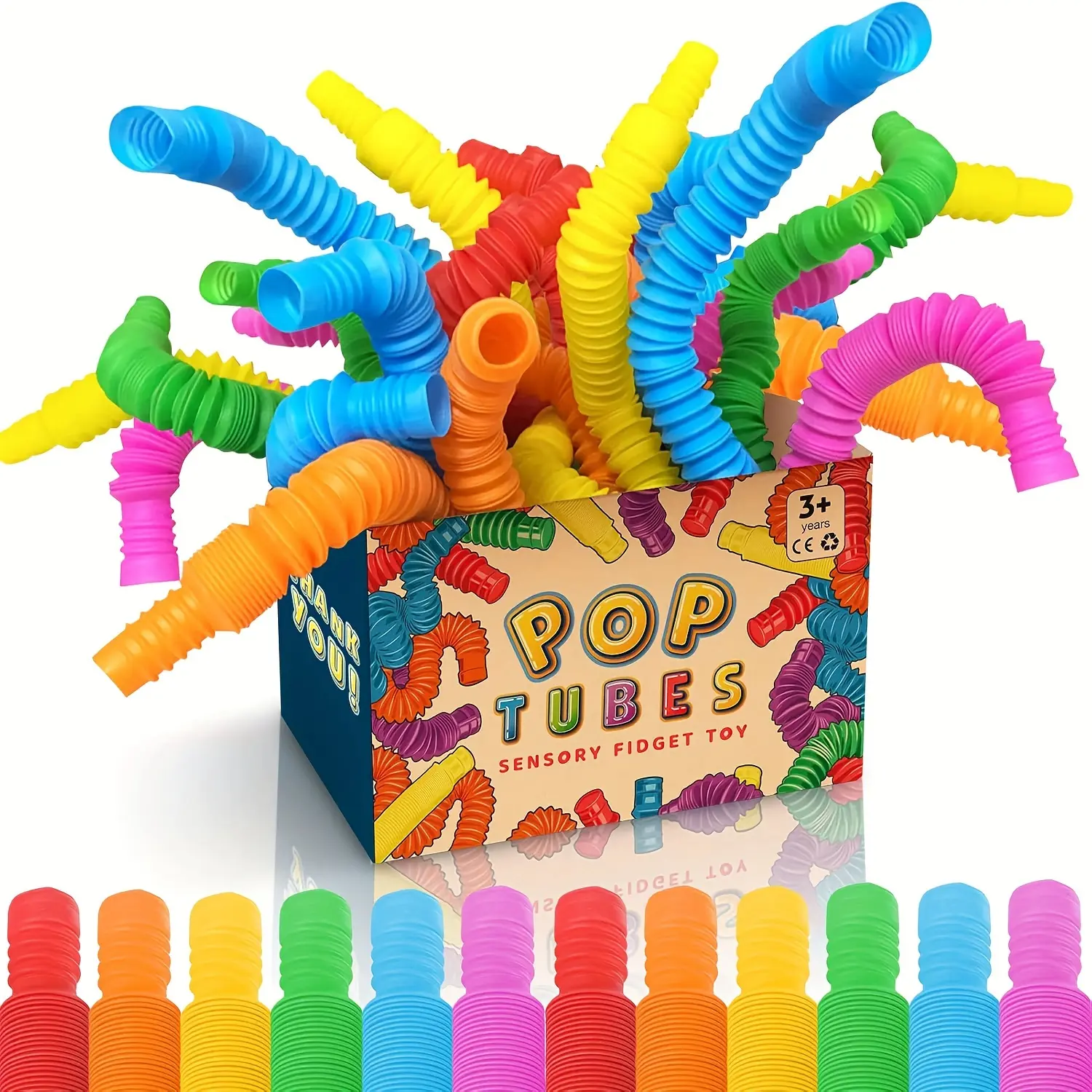 30pcs Popular Tube Toys, Decompression Tube Party Favors Multiple ...