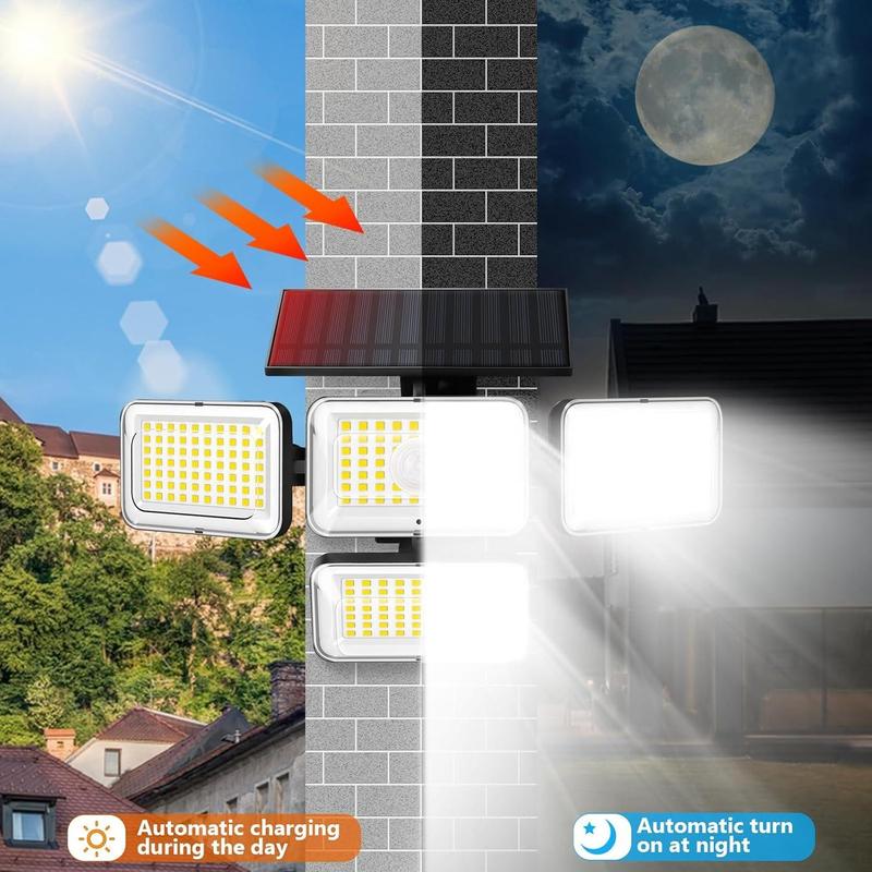 Product Introduction of Bright Solar LED Lights, Motion-Sensor Outdoor Lamp, Waterproof 4 Adjustable Modes Wall LED Light With Remote Control, Solar Lights Outdoor Wall Light for Garden Patio Yard Garage 15