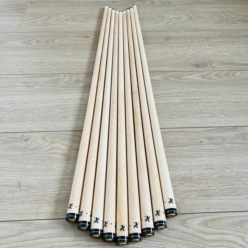 Ngọn Cơ Adam Gỗ Maple Canada Cao Cấp Đã Lên Tẩy Phíp , Ren 5-16/18 , Líp, 3 Băng, Lỗ Cơ Bida