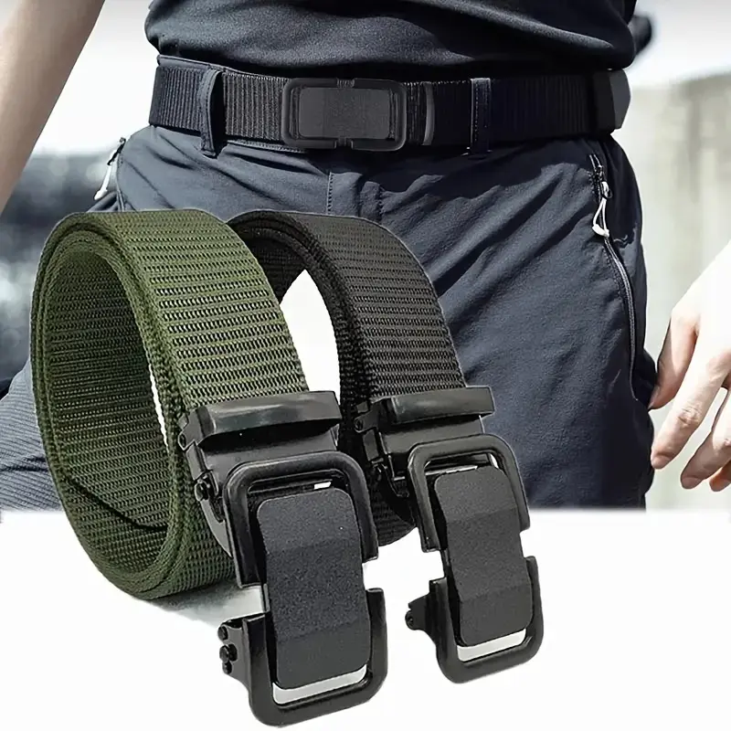 Men's Nylon Woven Tactical Belt , Ideal choice for Gifts Nylon woven waistband Versatile Belt