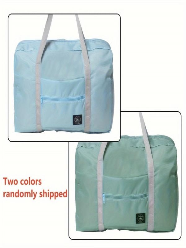 Letter & Floral Pattern Travel Bag, Large Capacity Organizer, Foldable Luggage, Tote Bag, Clothing Storage Duffel Bag, Travel Accessories 2