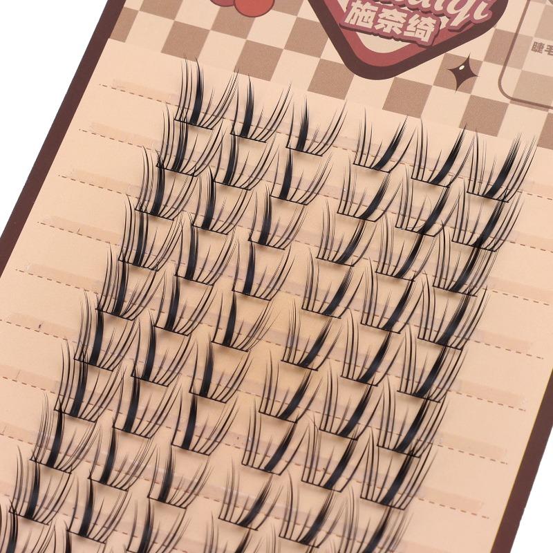 Product Introduction of 10 Rows/box Bunches Segmented Glue-free Eyelashes Individual Eyelash Cluster Natural Eyelash Extension False Lashes Makeup Tool 25