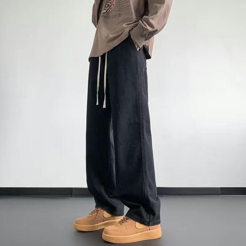 Product Introduction of Seluar Jeans Lelaki, Fesyen Musim Bunga dan Musim Luruh, Seluar Lurus Longgar, Gaya Lelaki, 2024 Ketibaan Baru, Seluar Lelaki Amerika, Seluar Retro, untuk Lelaki 13