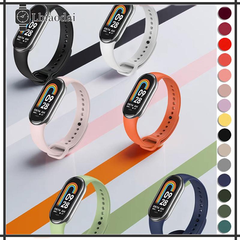 สายนาฬิกาสมาร์ทสปอร์ต for Mi Band 10 9 8 NFC สายรัดข้อมือซิลิโคนนุ่มกำไลข้อมืออุปกรณ์เสริม For Xiaom