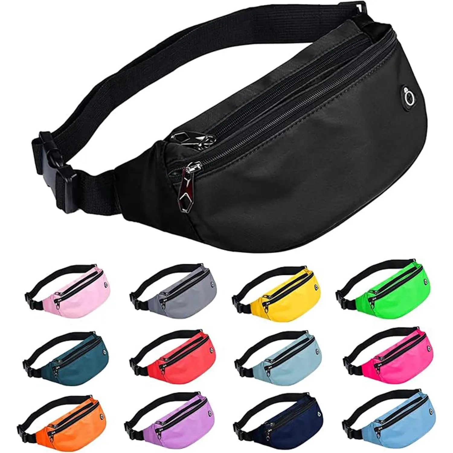 Fanny Pack, 1 Count Sports Waist Bag, Waist Belt Bag, Travel Hiking Running Waist Bag, Outdoor Sports Bag for Men & Women