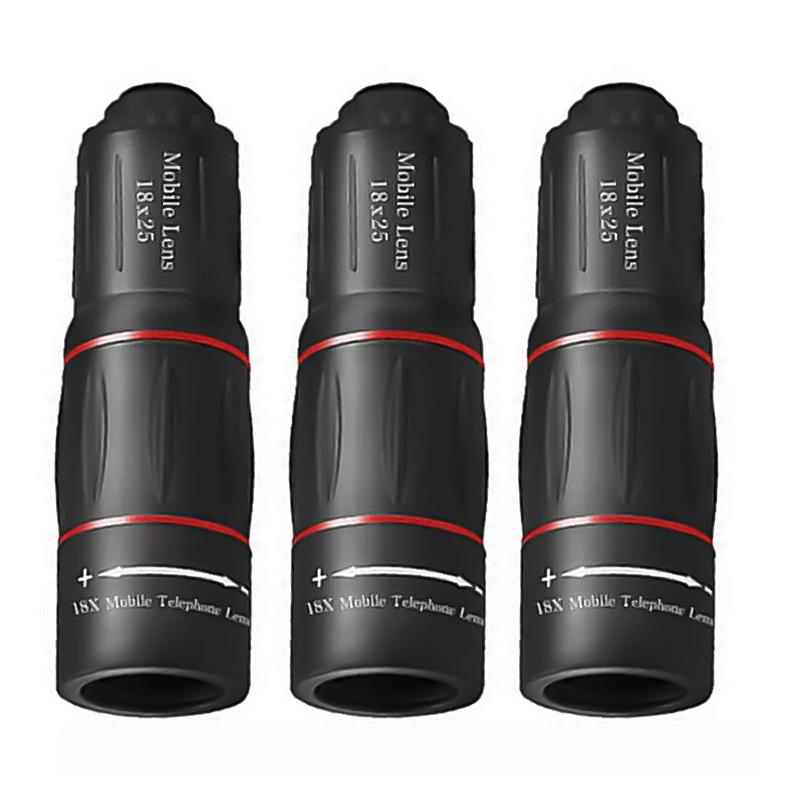 Product Introduction of 18/32/64X Mobile Phone Camera Lens Clip-On Zoom Phone Camera Telephoto Lens Optical Telescope Lens for Camping Hunting Sports 40