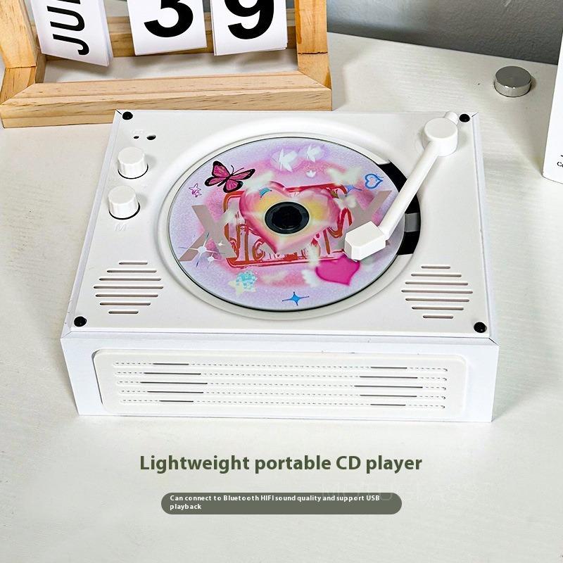 Product Introduction of Portable Retro Bluetooth CD Player All-In-One Audio System for Family Classmates Coworkers Birthday Gift 2