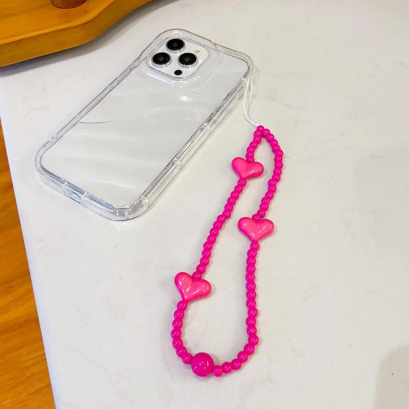 Beaded Phone Chain, Creative Design Mobile Phone Lanyard Charm, Decorative Hanging Strap for Phone 2