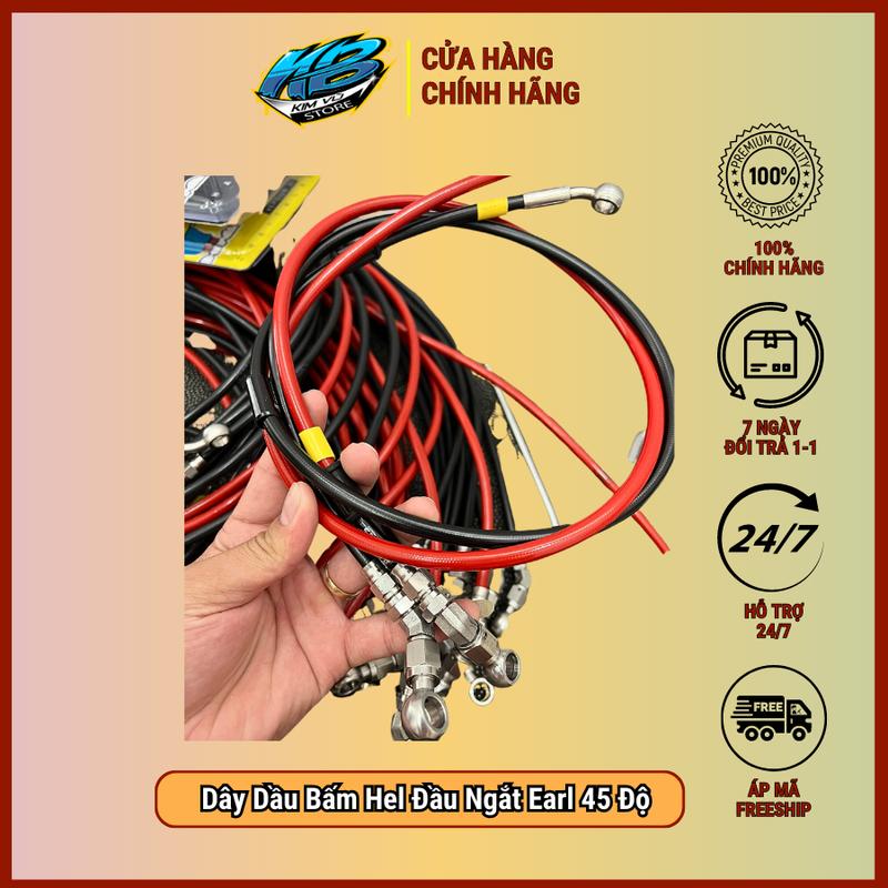 Dây Dầu Bấm Hell Đầu Ngắt Earl 45 Độ Hàng Chính Hảng - Kim Vũ Store Phụ Kiện Phụ Tùng