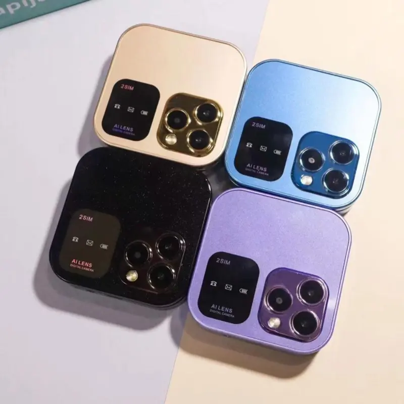 Mini Điện Thoại Di Động lật, Hàng mới về, SERVO I16Pro, Nhỏ và Có Thể Gập Lại, với Thẻ để Ghi lại, 2 Điện Thoại và Đài phát thanh, Kích thước nhỏ, Tương thích với C6N7 và Z4T6 1
