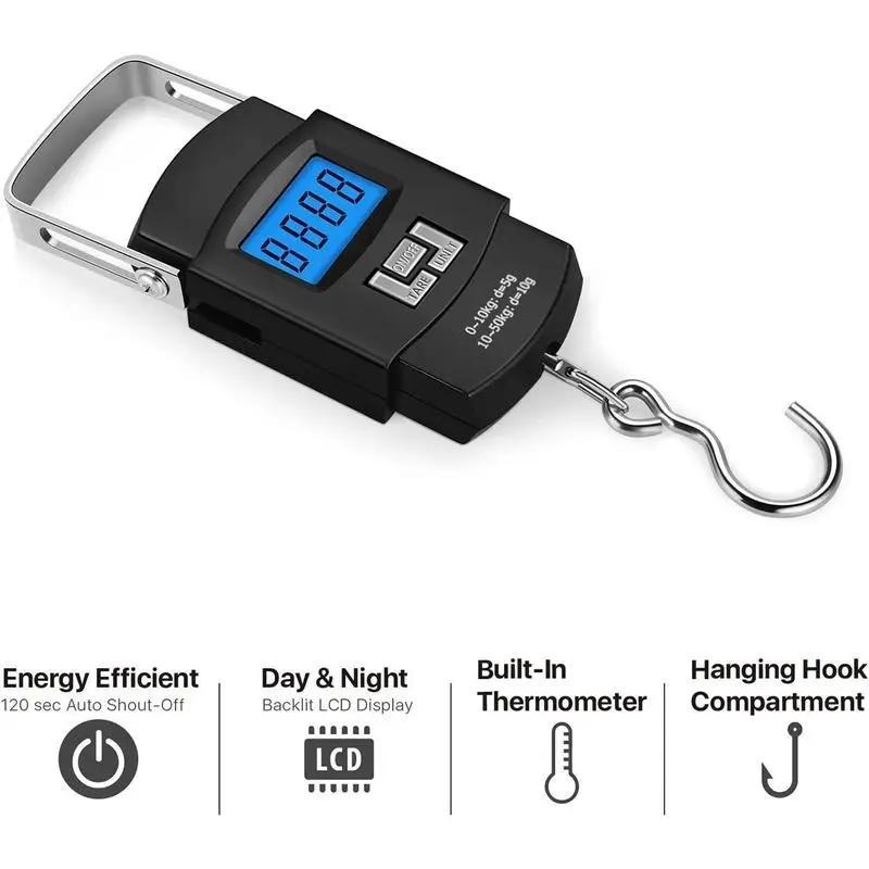 Product Introduction of Digital Fish Scale, Stainless Steel Hook Scale, Professional Fishing Accessories For Freshwater Fish, Saltwater Fish, Flyfishing 5
