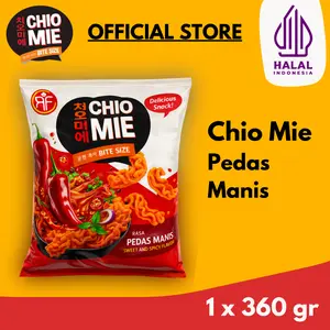 Pedas Manis Chio Mie Bites 360gr – Snack Mie Kering Renyah Gurih