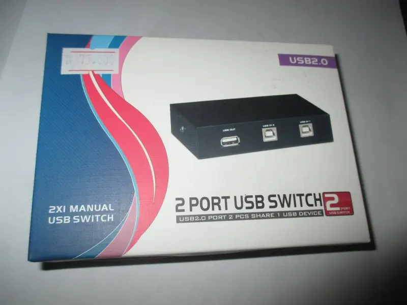 SWITCH USB 2 PORT - MANUAL SWITCH PRINTER 2 PORT - DATA SWITCH 2