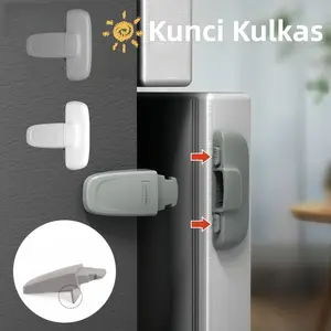 Kunci Kulkas / Kunci Pengaman Kulkas Safety Lock / Pengaman Laci Pintu Serbaguna Kulkas Anak / Kunci Pengaman Kulkas Baby Safety Lock