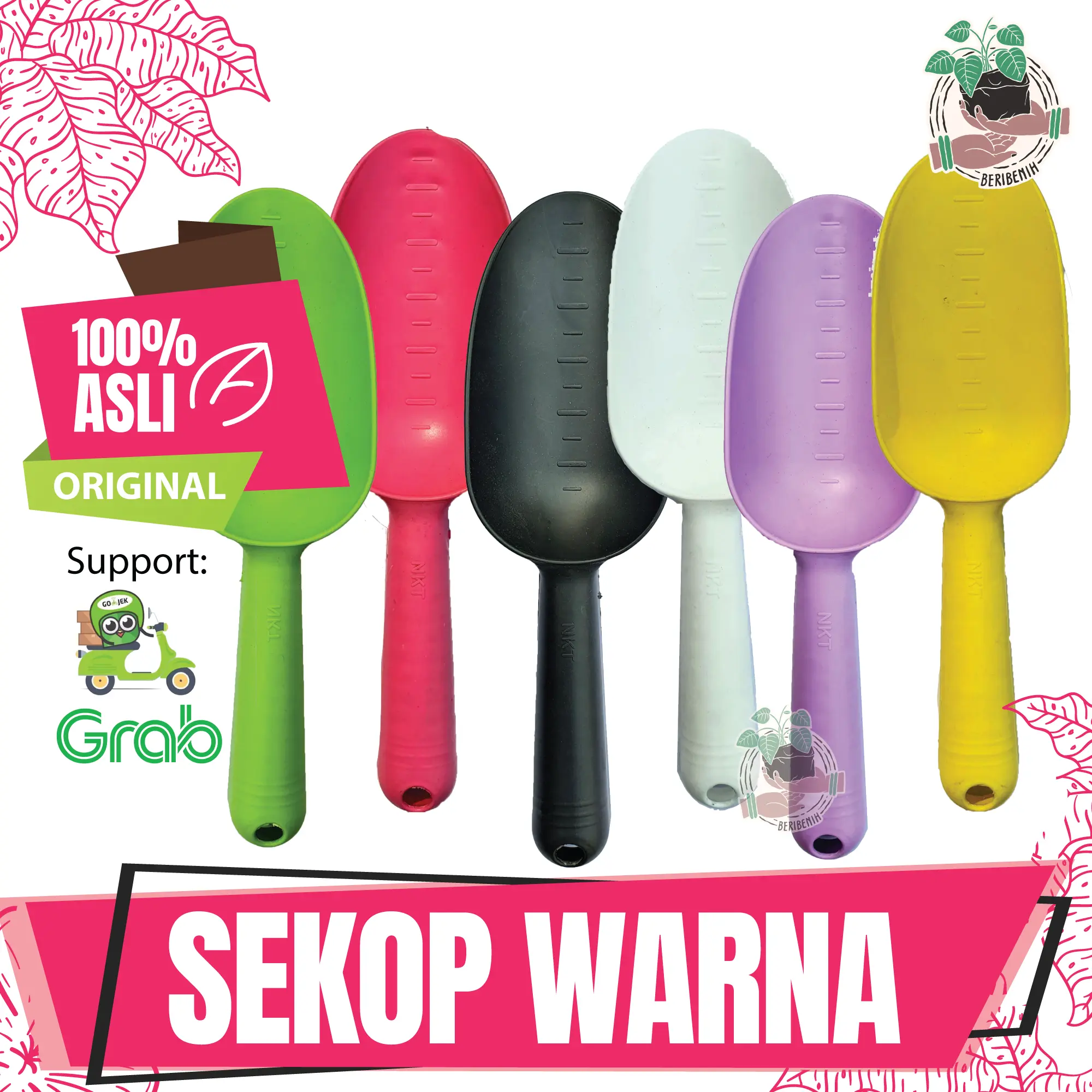 Sekop Taman Mini NKT Warna Warni Skop Kebun Tanaman Hias Alat Gali Ori