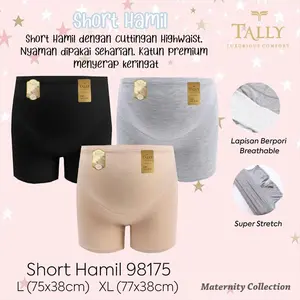 [TOMS] TALLY (1pcs) Short Pants CD Celana Dalam Boxer Ibu Hamil 98175 | Maternity Panties Bahan Katun Super Lembut