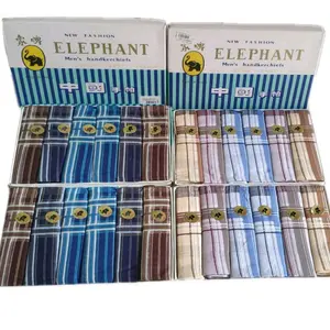 Sapu Tangan Pria Dewasa Katun Box Isi 6 PCS