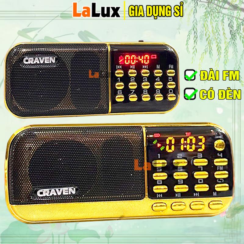  Loa Craven Dùng Thẻ Nhớ USB Đài FM nhỏ gọn 