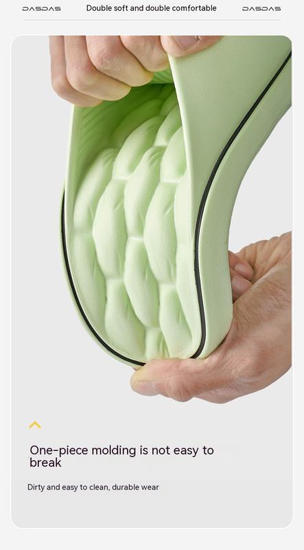 Product Introduction of Bathroom Water Seepage Super Soft Sole Home Slippers Women Cloud Slippers Eva Indoor Sandals Non-Slip Flip Flop Men Slippers 5