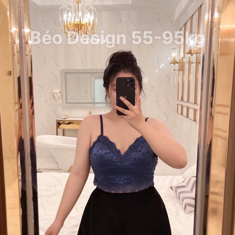 Bigsize - ÁO BRA REN ( Đen - Trắng - Tím - Be - Hồng ) Top Nữ 3