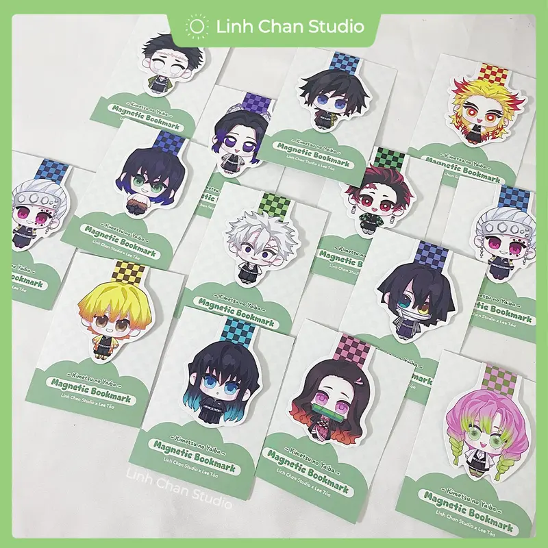 Bookmark nam châm Kimetsu no Yaiba | LCS x Artist Lee Tỏa 1