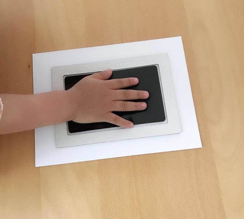 Product Introduction of Baby DIY hand and footprint kit ink pad newborn handprint souvenir accessories toddlers photo frame wash free safe ink baby gift 18