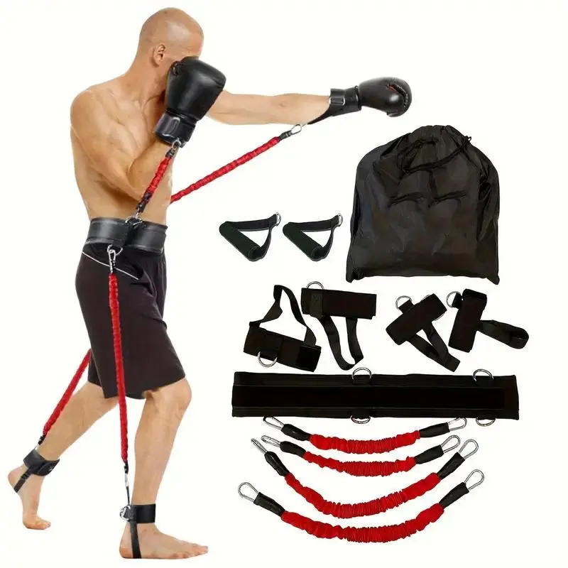 Resistance Band Set, 1 Set Resistance Band & Accessories, Strength Training Equipment for Home Gym Workout, Fitness Equipment for Men & Women, Calisthenics Tools