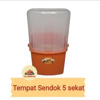 Gambar tempat sendok 5 sekat dengan tutup - praktis dan estetis untuk dapur Penyimpanan dari Cezendra Kota Surabaya 3 Tokopedia