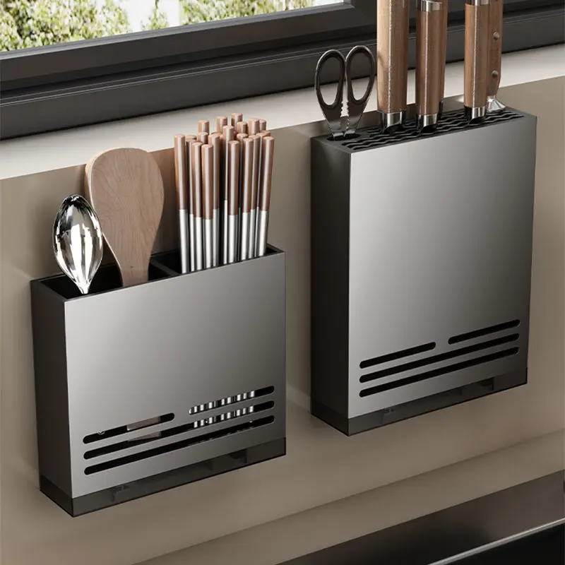 Giá Để Dao, Danle, Giá Để Đồ Nhà Bếp, Không Cần Đục Lỗ, Treo Tường, Để Đựng Dao Và Đũa, Thích Hợp Sử Dụng Trong Gia Đình 0