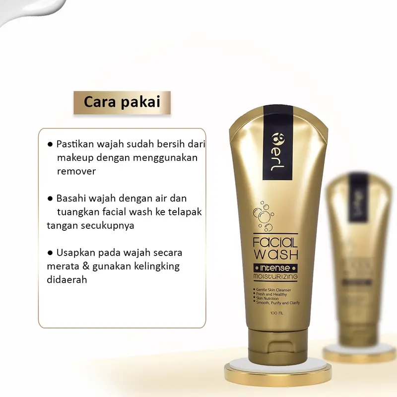 B Erl Intense Moisturizing Facial Wash Sabun Cuci Wajah Berl Cosmetics Hitam Kering 5
