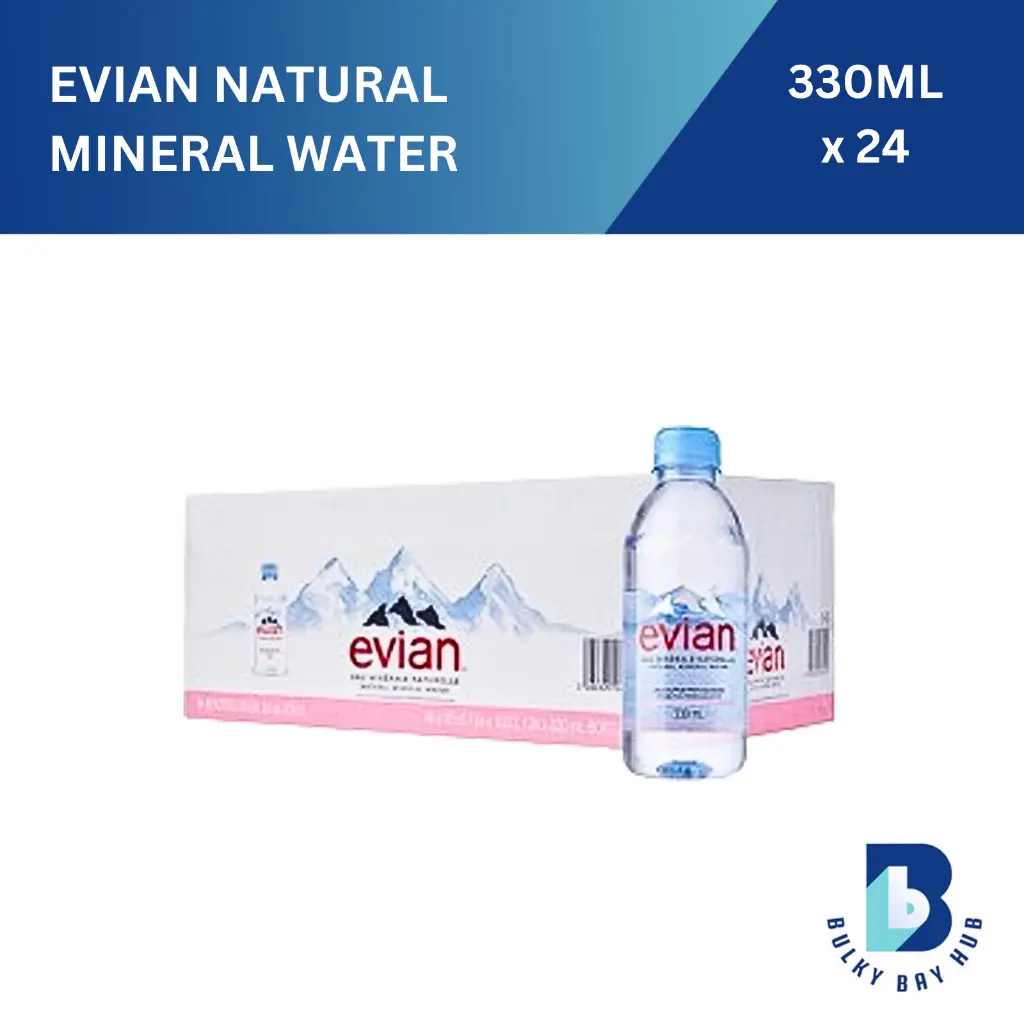 [Carton Deal] Evian Natural Mineral Water 330ml Bundle of 24