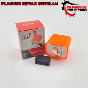 FLASHER KOTAK SETELAN -  Flasher Sen Non bunyi Setelan Kecepatan Kedip Led Universal
