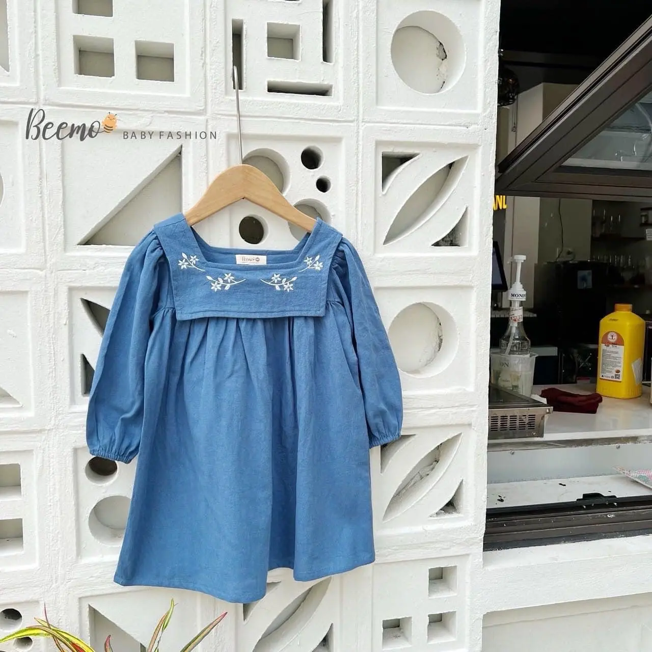 Váy đũi thêu hoa cho bé gái size 12-27kg