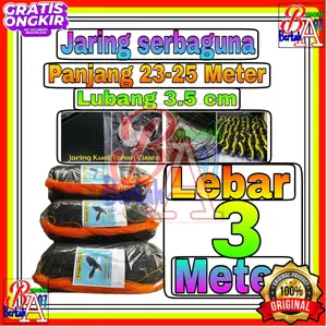 Jaring Ayam lebar 3 Meter x Panjang 20-25 meter Jaring Kandang Ayam jaring pagar tanaman jaring serbaguna